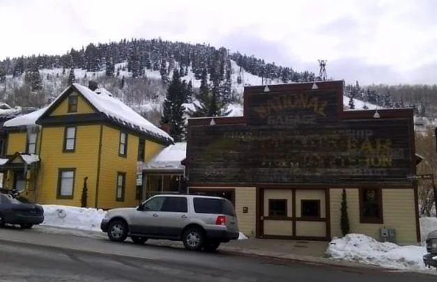 High West Distillery, Park City. Exterior line.