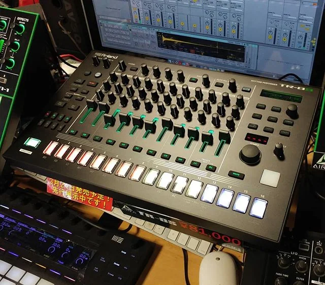 Roland TR-8S rhythm performer. Top panel.